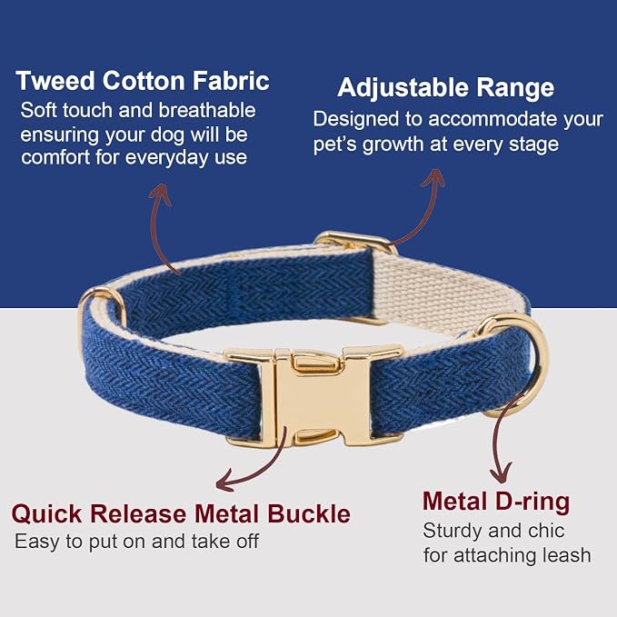 Soft Cotton Hemp Dog Collar - Image 2