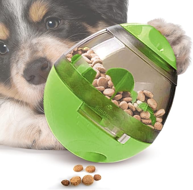 SunGrow Puppy, Small Dog Breeds, and Cat Treat Ball, Slow Pet Feeder, Boredom - Image 2
