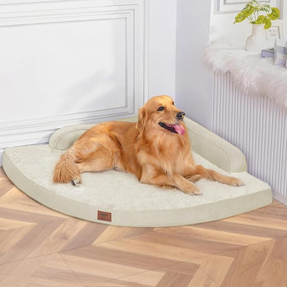 Large Dog Bed - XL Orthopedic Egg-Crate Memory Foam Dog Beds by Mekiy