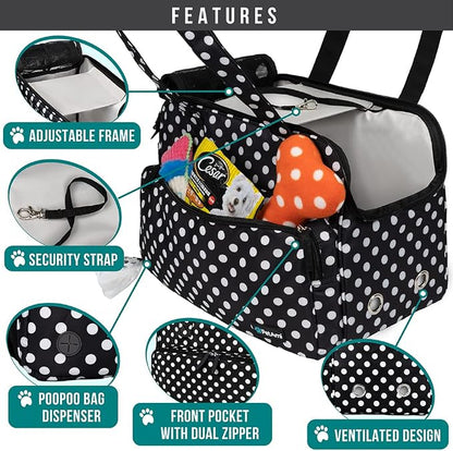 PetAmi Small Dog Purse Carrier, Soft-Sided Pet Carrier Bag - Image 3