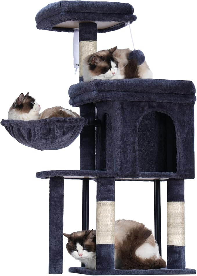Hey-brother Cat Tree Tower, Scratching Posts by Hey-brother