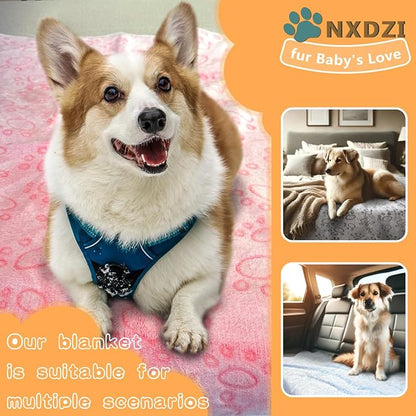 3 Pack Dog Blankets for Small Dogs, Soft Pet Blankets for Cat、Rabbit、Guinea Pig - Image 4