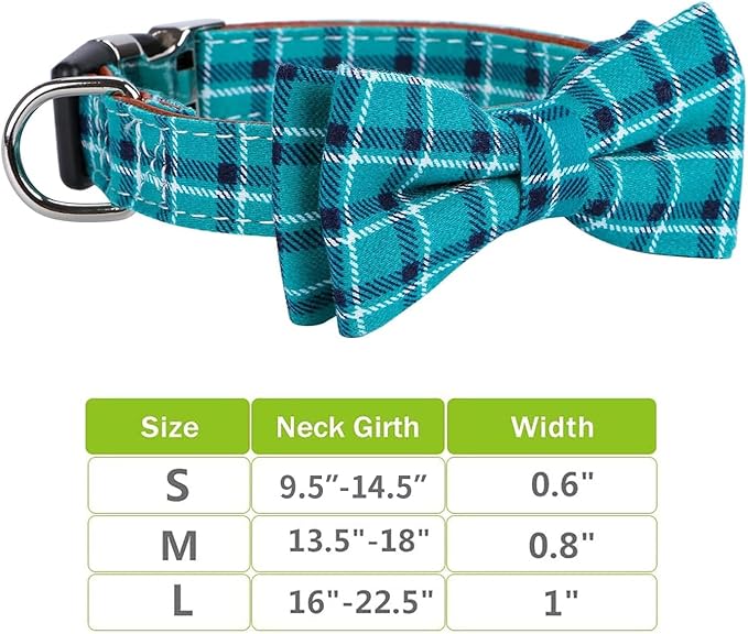 Faleela Soft &Comfy Bowtie Dog Collar, Detachable and Adjustable Bow Tie Collar - Image 5
