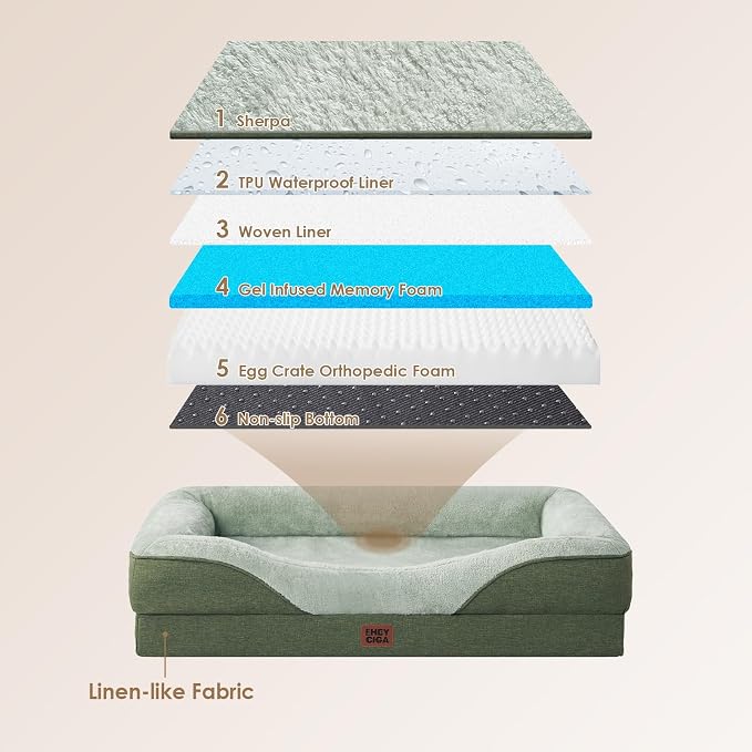 EHEYCIGA Orthopedic XXL Dog Bed - Image 3