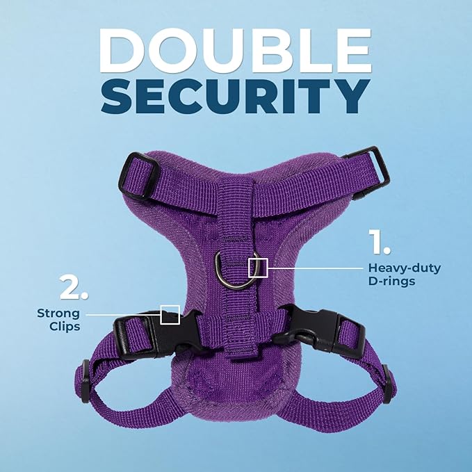 Voyager Escape-Proof Step-in Lock Cat Harness & 5ft Neoprene-Handle Leash Set - Image 2