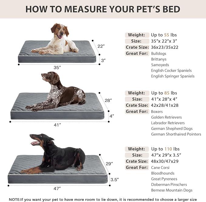 WNPETHOME Orthopedic XXL Dog Beds Large Sized Dog, Waterproof Extra Large Dogs - Image 5
