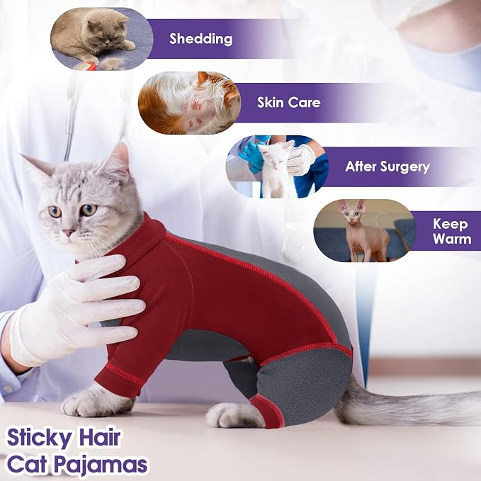 SUNFURA Hair Sticky Cat Clothes, Cat Sweater - Image 5