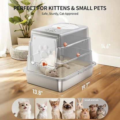 Stainless Steel Cat Litter Box - Image 3
