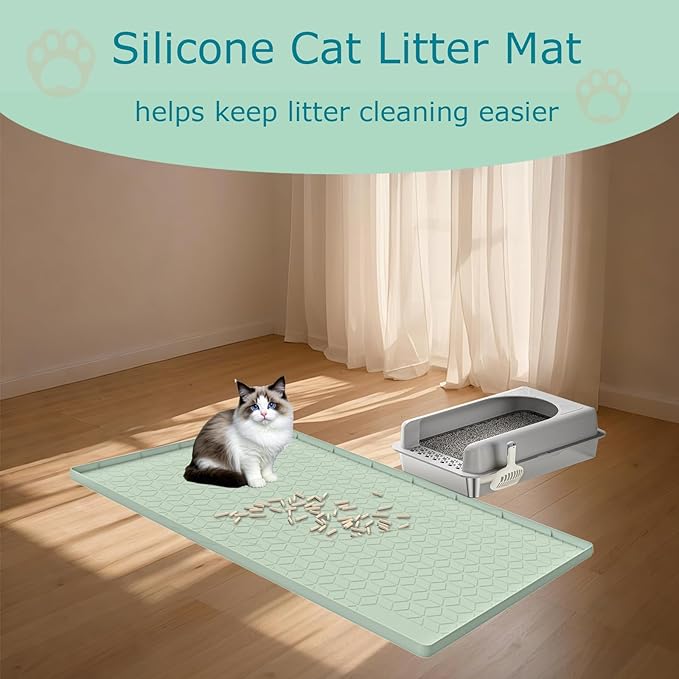 Cat Litter Mat, Silicone Large Cat Litter Trapping Mat - Image 6