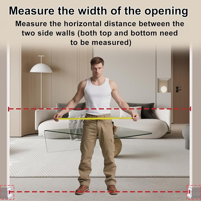 WAOWAO Baby Gate 29.13-43.3" Extra Wide Pressure Mounted Walk Through Swing - Image 3