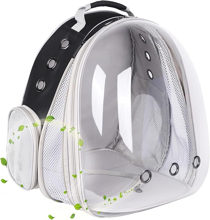 Front Expandable Large Cat Backpack Carrier, Fit up to 20 lbs, Space Capsule by halinfer