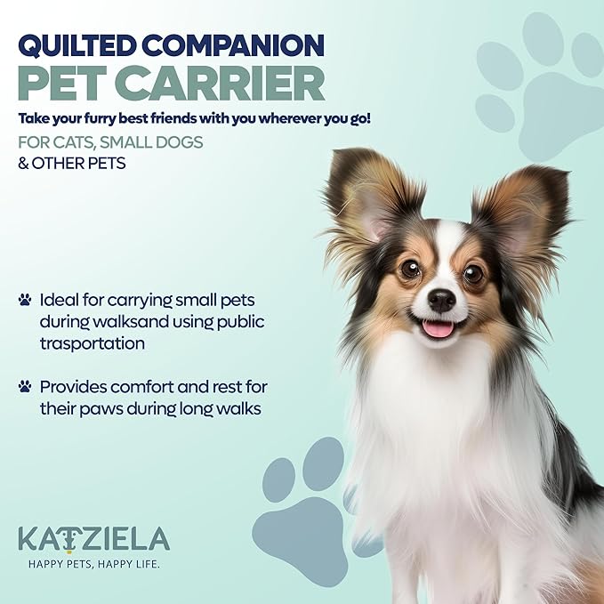 Deluxe Quilted Airline Approved Pet Dog & Cat Carrier - Image 4