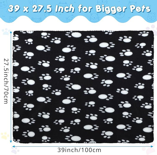 Eccliy 20 Pcs Puppy Blanket Pet Soft Fleece Dog Blankets Warm Felt Throw Sleep - Image 2