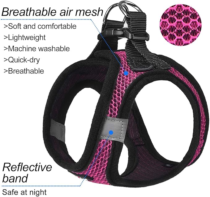 Dog Harness Step-in Breathable Puppy Cat Dog Vest Harnesses - Image 2