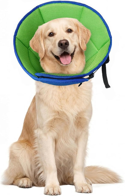 Dog Cone for Large Dogs After Surgery, Soft Dog Cone Collar for Dogs to Stop by Allroaring