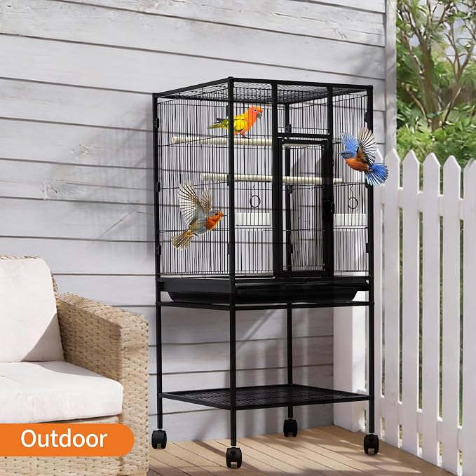 Large Bird Cage, 40.5" H Big Bird Cage - Image 7