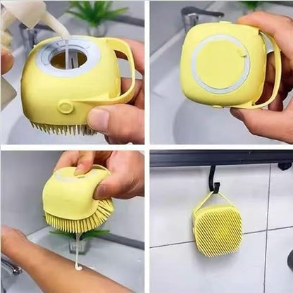 Pets Bath Brush | Scrubber for Bath | Dog Shampoo Brush | Dog Washing/Shower - Image 2