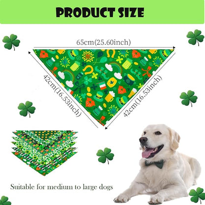 ULICO St. Patrick's Day Personalized Dog Bandana Embroidered Name Custom - Image 5