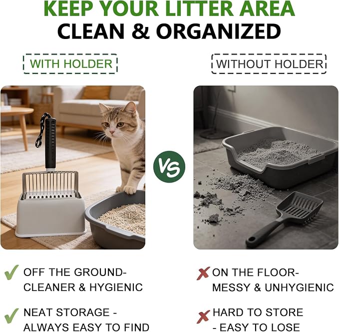 Efficient Metal Cat Litter Scoop- Stainless Steel Cat Litter Scooper - Image 4