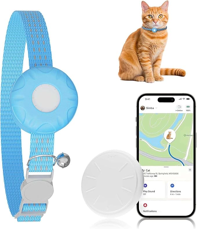 GPS Tracker for Cats, Cat GPS Tracker, Compatible by ZFSJTAG