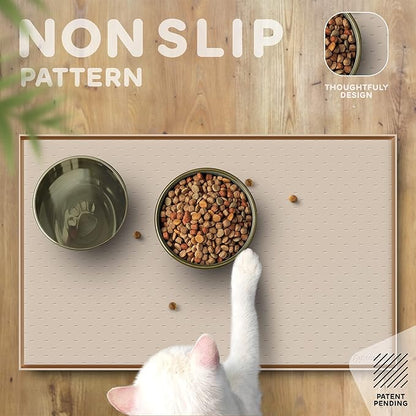 Dog Food Mat - 24x15 Raised Edges Dogs Mat - Image 4