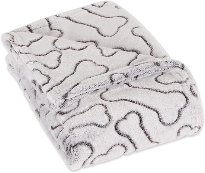 Bone Dry Embossed Bone Collection, Pet Blanket by BoneDry