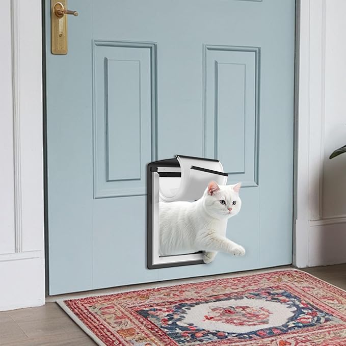MAVRICFLEX Cat Door for Door, All-Stainless Steel Frame Cat Door - Image 2