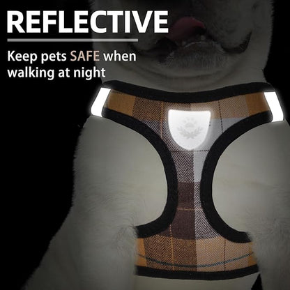 PUPTECK Adjustable Dog Harness Collar and Leash Set Step in No Pull Pet Harness - Image 5
