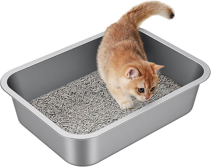 Stainless Steel Litter Box by Unknown