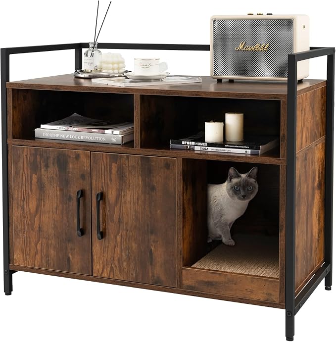 Giantex Cat Litter Box Enclosure by Giantex