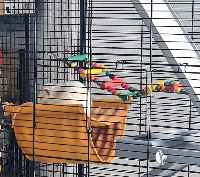 DS. DISTINCTIVE STYLE Bird Ladder Toys Coloured Flexible Parrot Swing Bridge - Image 7