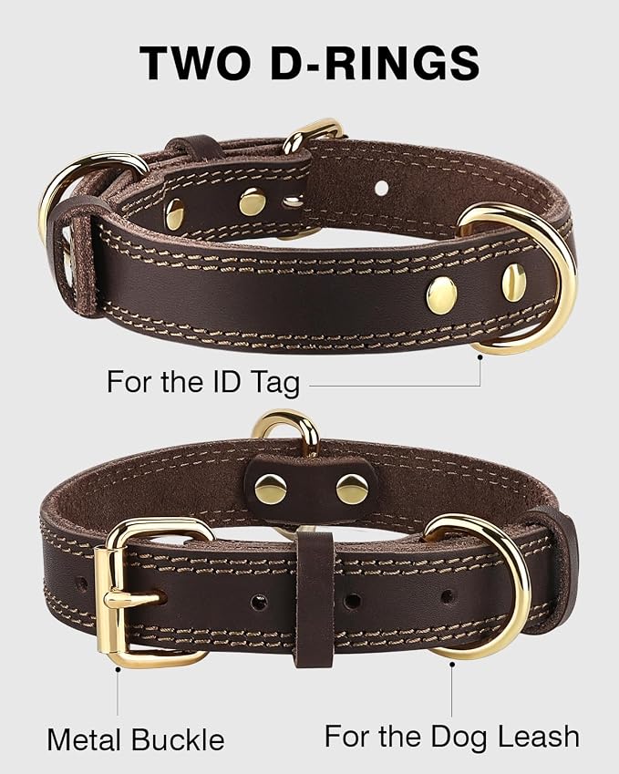 Joytale Genuine Leather Dog Collar - Image 3