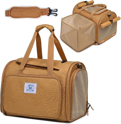 Pet Backpack Carrier for Small Dogs Medium Cats, Breathable and Collapsible by ioviewforpet