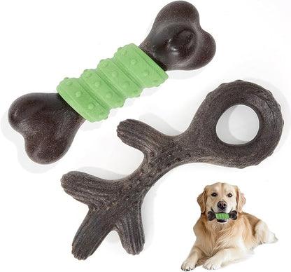 Gardner Pet 2-Pack Dog Chew Toy, Long Lasting Interactive Dog Toys Add Shredded by GardnerPet