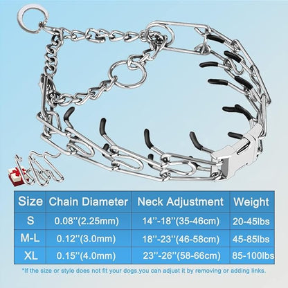 Prong Collar for Dogs, Dog Training Collar, Adjustable Size Dog Pinch No Pull - Image 4