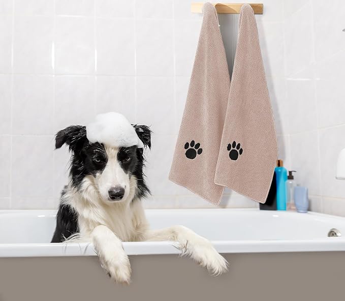 3 Pack Microfiber Dog Towels for Drying Dogs, Super Absorbent and Soft Pet - Image 5