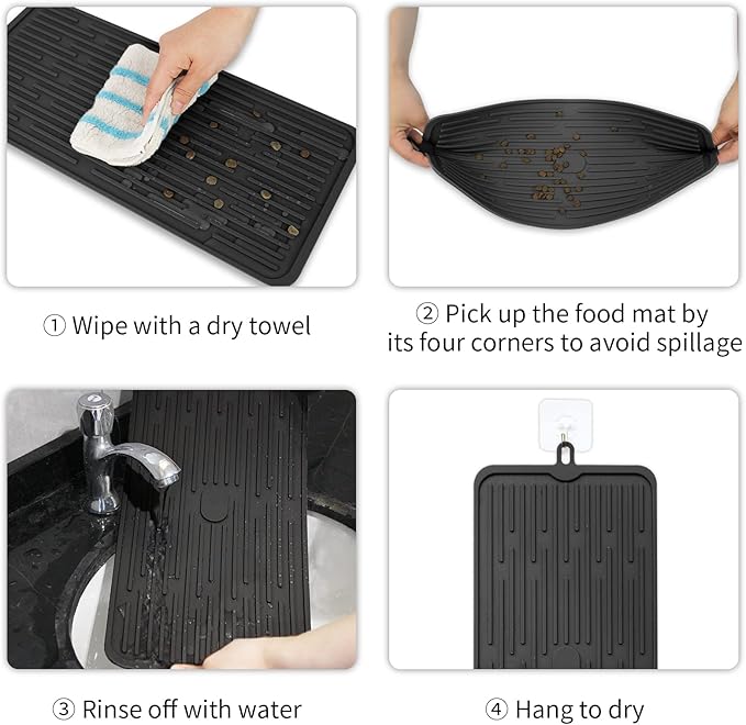 Ptlom Pet Placemat for Dog and Cat, Mat for Prevent Food and Water Overflow - Image 7