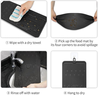 Ptlom Pet Placemat for Dog and Cat, Mat for Prevent Food and Water Overflow - Image 7