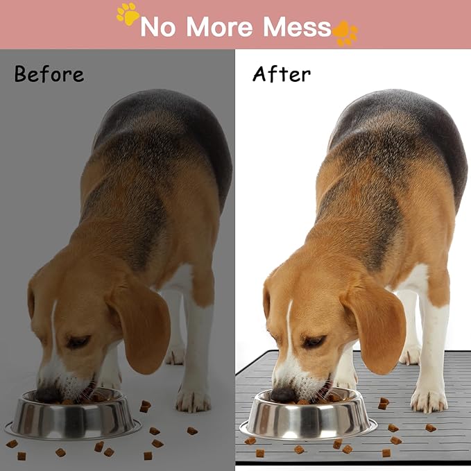 Largest Dog Food Mat, 39.5"x29.5" Silicone Dog and Cat Mat - Image 7