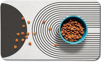Dog Food Mats for Floors Waterproof, Cat Water Bowl Mats Pet Feeding Absorbent by Zoeeya