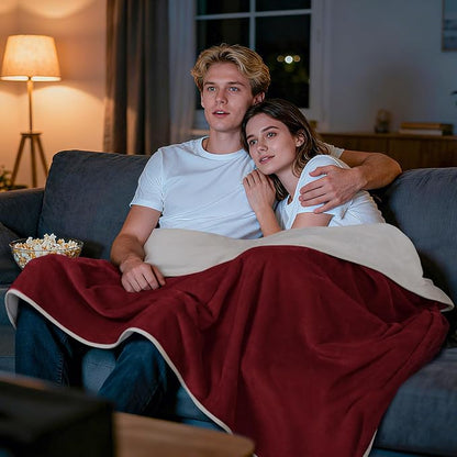 LOOBANI Waterproof Blanket for Bed: Reversible Soft Flannel King Size Bed - Image 6