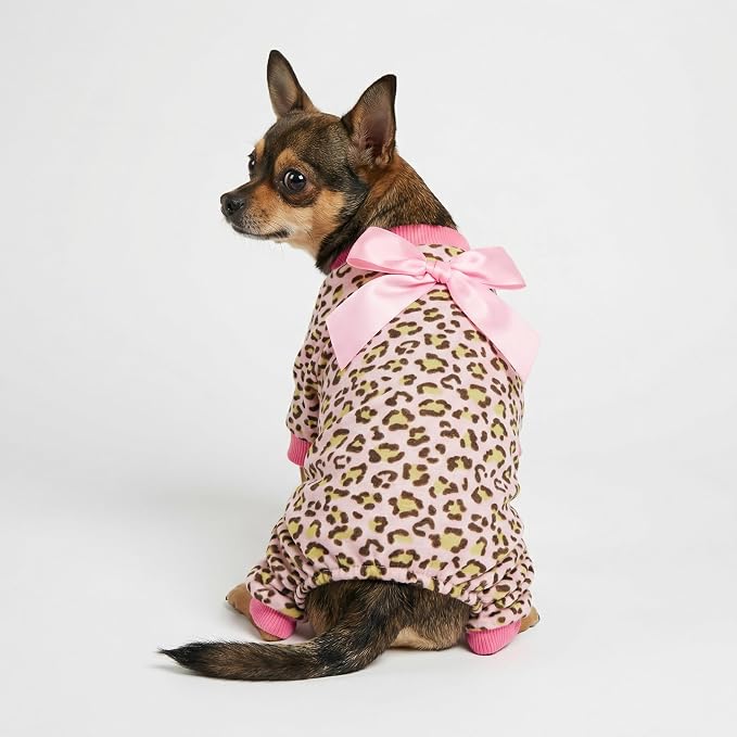 Fitwarm Leopard Dog Pajamas, Fleece Dog Clothes - Image 2