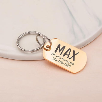 Anavia Personalized Pet ID Tags, Stainless Steel Glossy Laser Engraved Dog Cat - Image 9