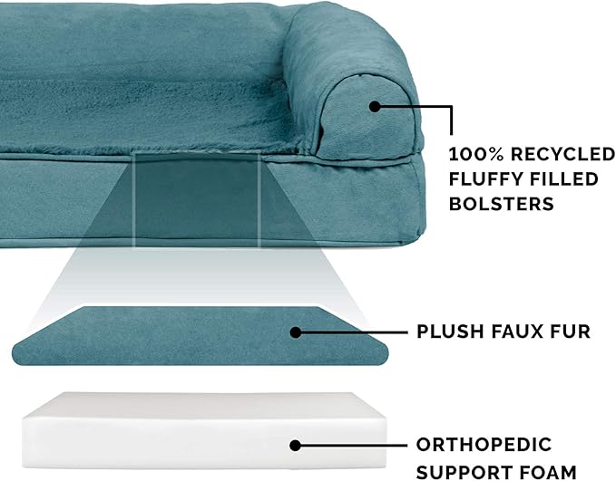 Furhaven Orthopedic Dog Bed for Large Dogs w/ Removable Bolsters & Washable - Image 4