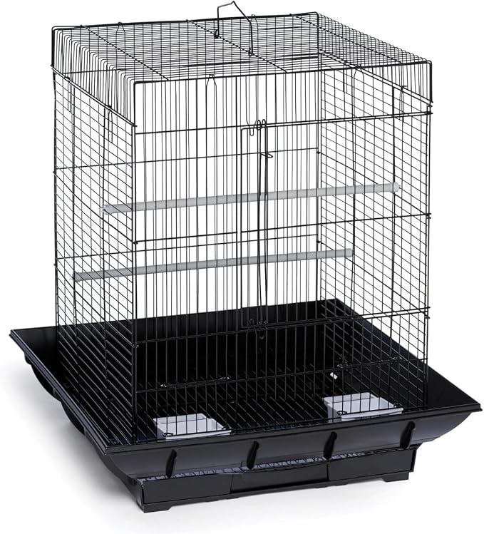 Metal Bird Cage 24 Inch High, Parrot Cage by Hipicute