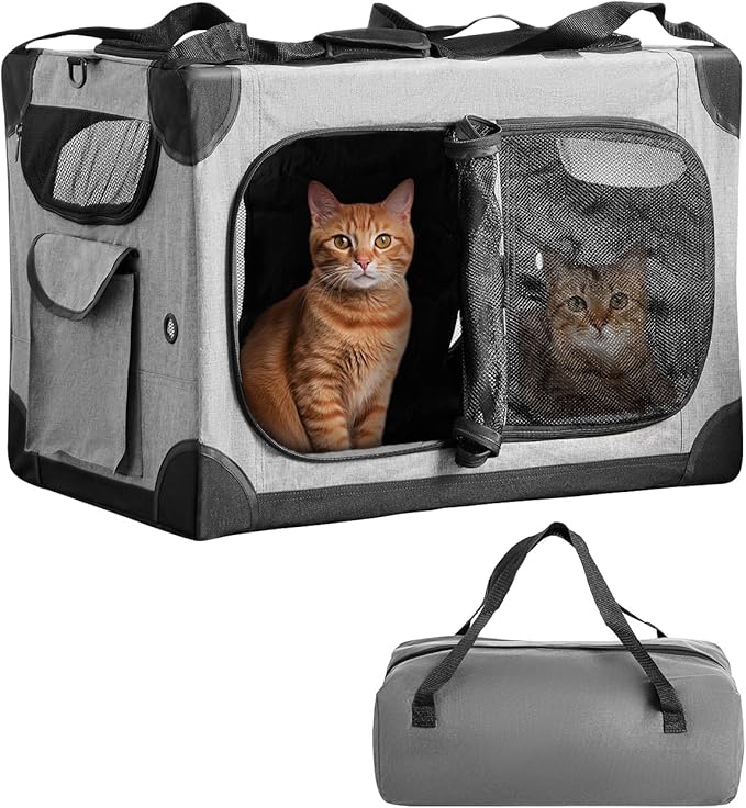 Extra Large Cat Carrier for 2 Cats, XL by FuzzyNest