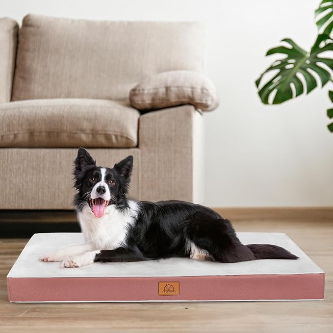 Orthopedic Dog Bed for Extra Large Dogs, Jumbo Waterproof Deluxe Plush Dog - Image 5