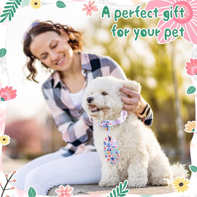 Reginary 100 Pieces Dog Bow Tie Collar Set Include 40 Dog Neckties, and 30 - Image 6