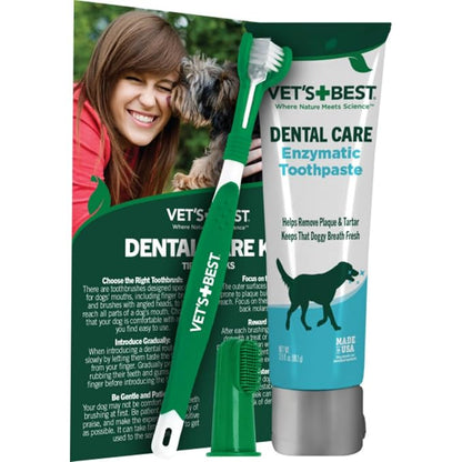 Vet's Best Dog Toothpaste & Dog Toothbrush, Dental Kit, Plaque Remover by VetsBest
