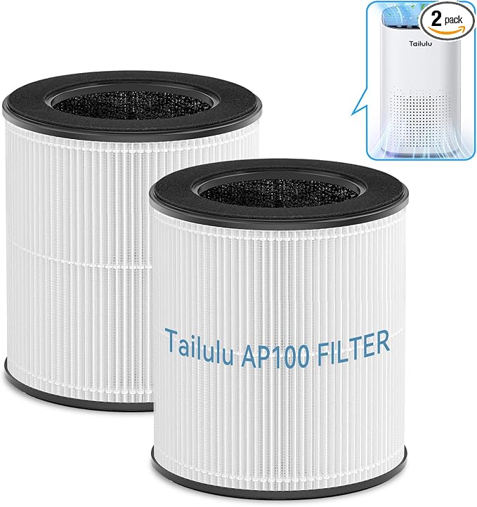 Tailulu Official AP100 Air Purifier Replacement Filter, 3-in-1 Air Purifier by Tailulu